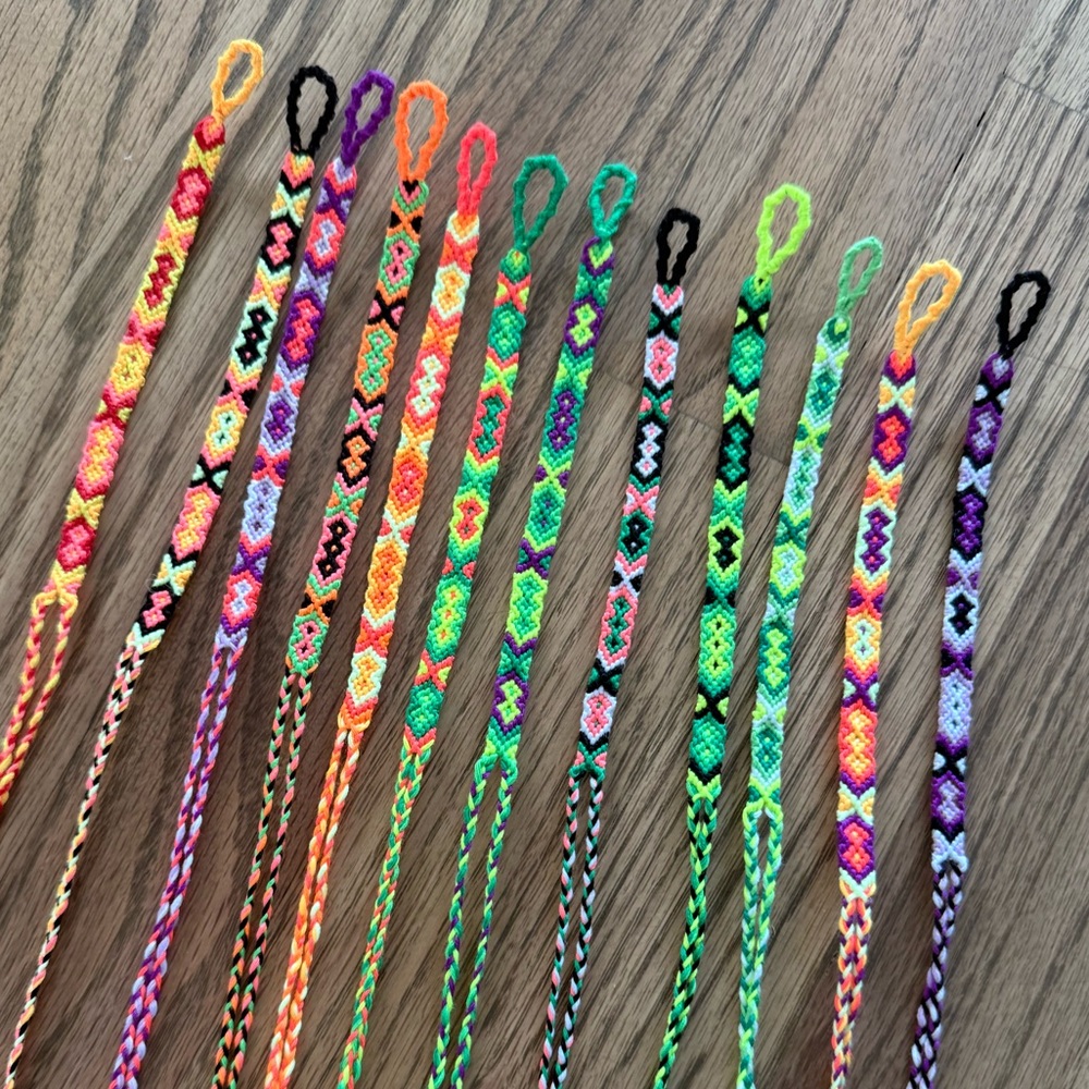 Embroidery Thread Bracelets Set of 12